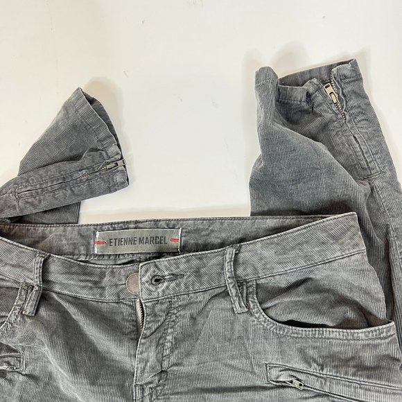 Etienne Marcel 29 Womens Ankle Zip Soft Corduroy Pants - Picture 8 of 14